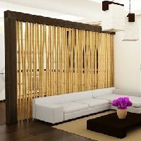 Separadores y divisores de ambientes hechos de bambú
