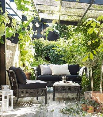 Muebles de exterior para decorar el jardín