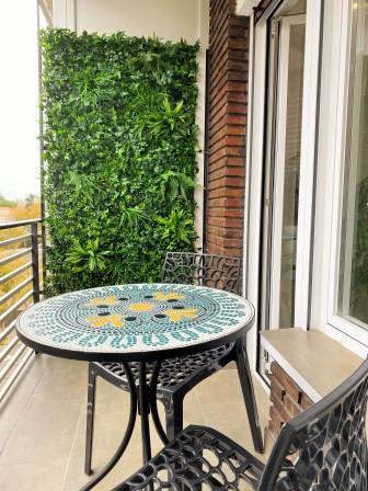 Muebles de jardín de materiales naturales
