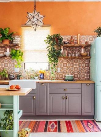 Cocina de obra boho chic Cocina de obra boho chic