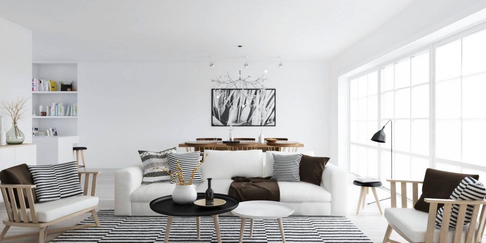 Salón decorado al estilo nórdico Salon decorado al estilo nordico