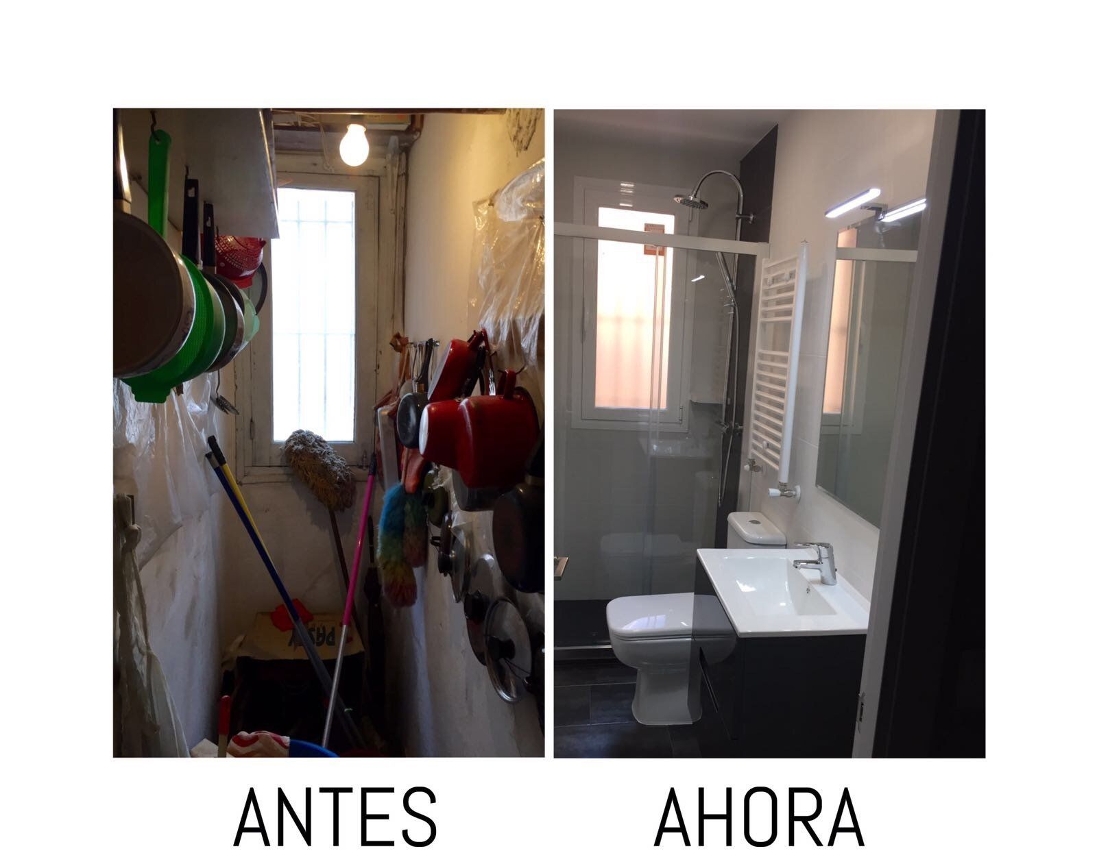 Transformacion de trastero en baño - Inspiracion al Cuadrado Transformacion de trastero en baño - Inspiracion al Cuadrado