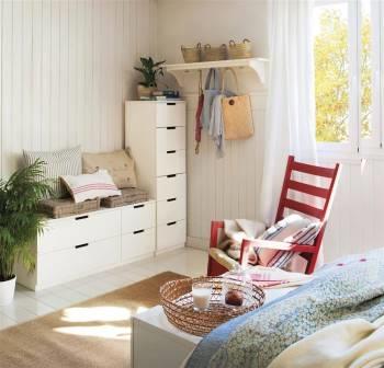 Decoración de cuarto infantil con módulos de cajoneras. Inspiracion al Cuadrado SL