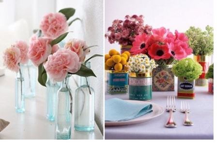 Cómo decorar con jarrones de cristal decorar jarrones frascos botellas de cristal