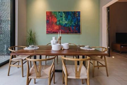 Los jarrones como centros de mesa