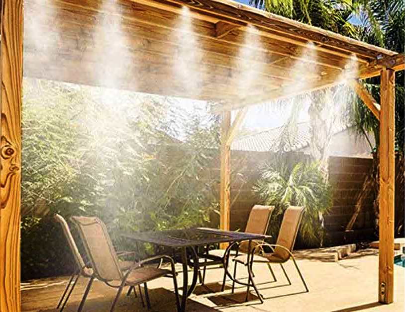 Nebulizador para refrescar terraza en verano Nebulizador para refrescar terraza en verano