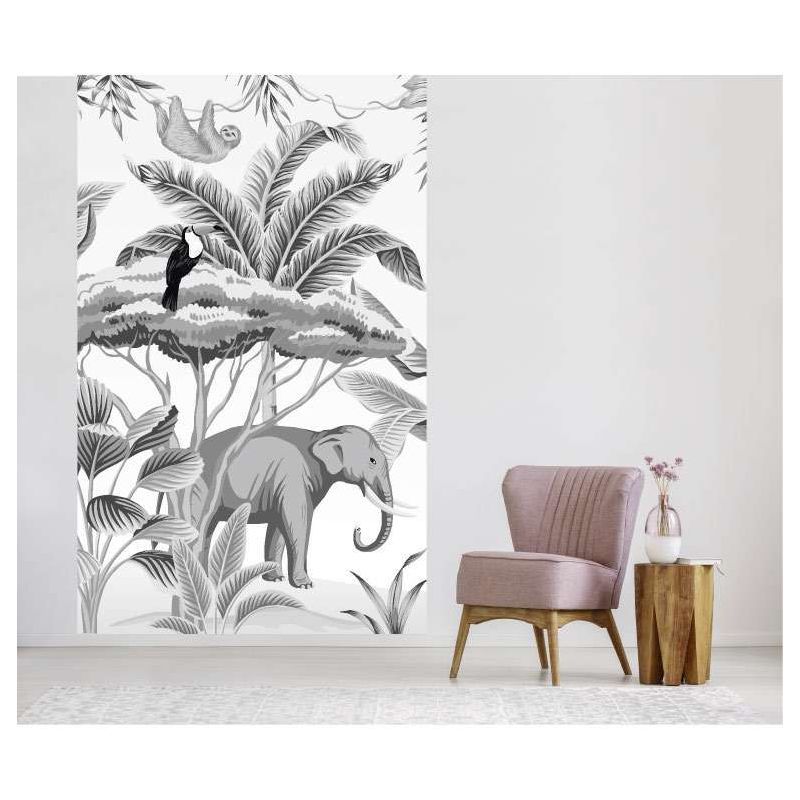 Papel tapiz con diseño de animales en la naturaleza