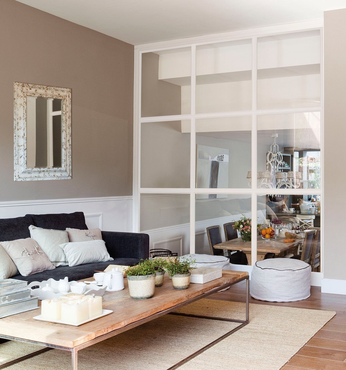 Separación por cristalera