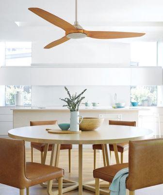 Ventilador de techo de madera