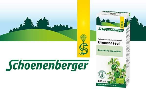 Schoenenberger Produktkategorie Frischpflanzensäfte mit Brennnessel Saft