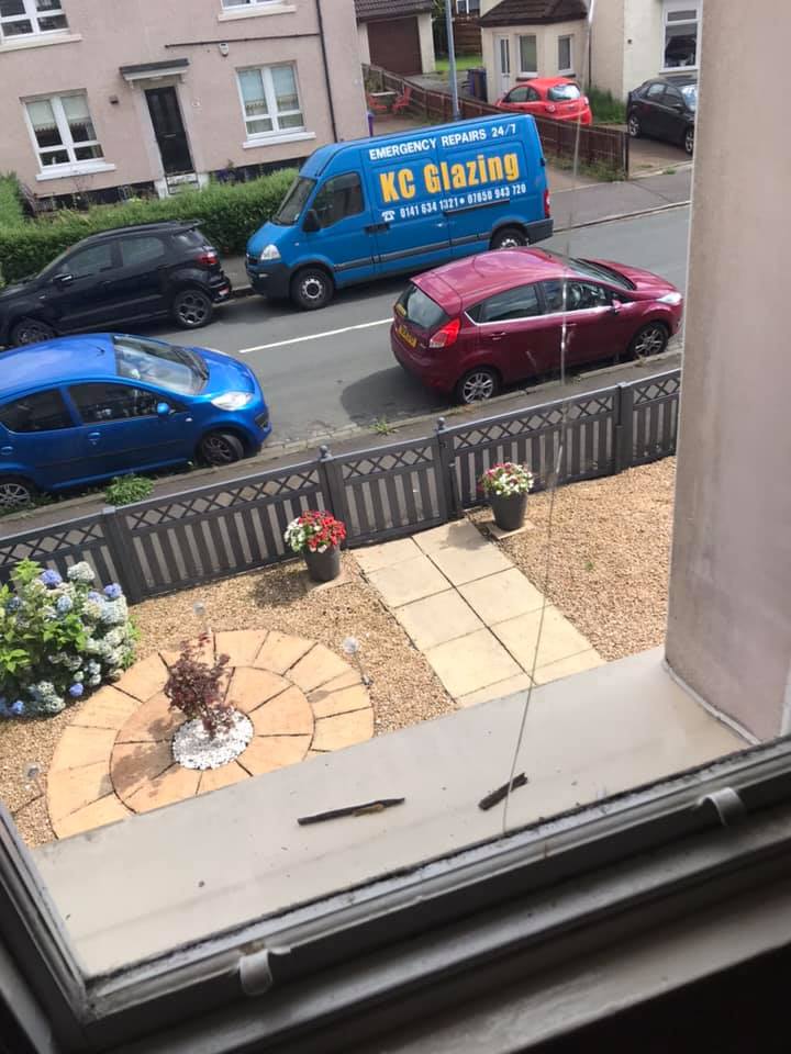 Single panels in doors replaced Smashed, window, broken, door, greenhouse, laminate, toughened, clear, repair