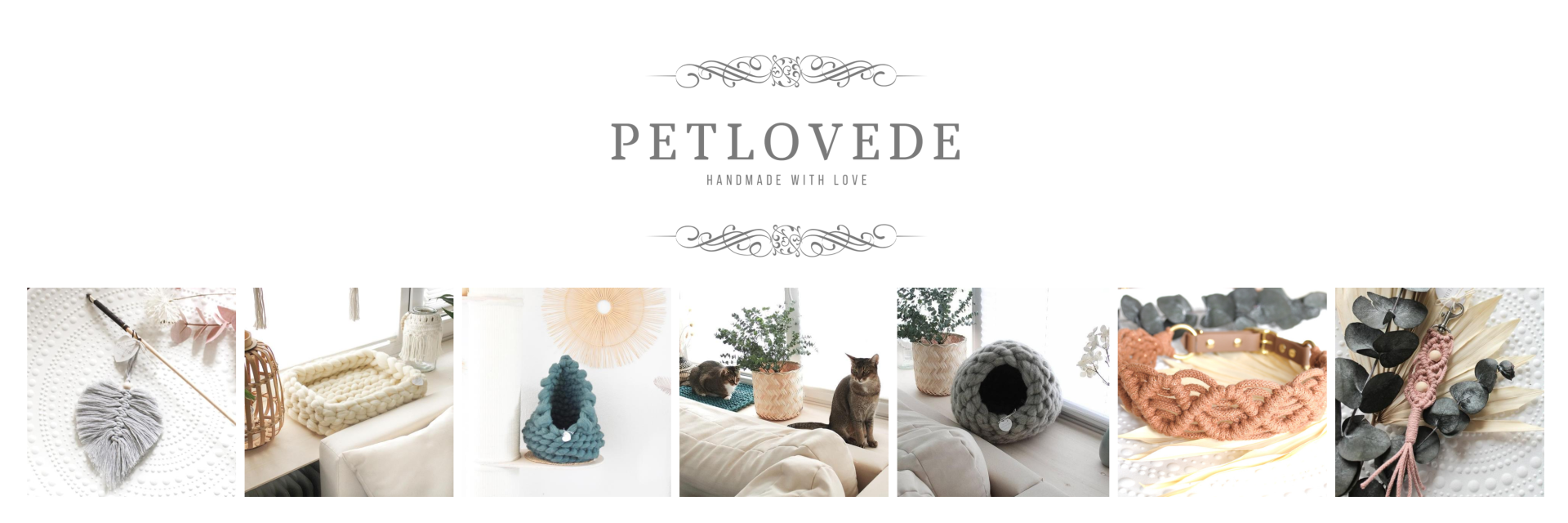 Logo PETLOVEDE Handmade with love