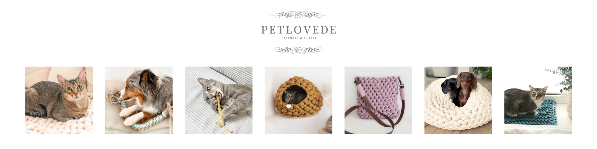 Logo PETLOVEDE Handmade with love