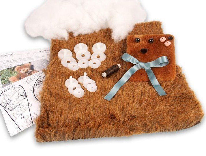 Kuscheltiere Accessoires zum Selbernähen für Kinder schadstofffreie Webfelle  keine tierische Bestandteile