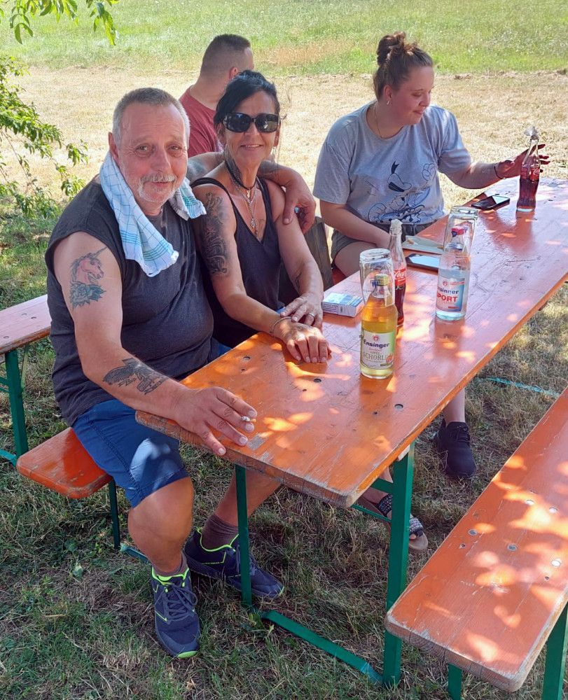 Jürgen mit seiner Ehefrau