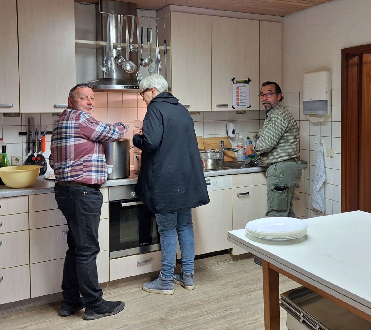 Küchenteam im Vereinsheim