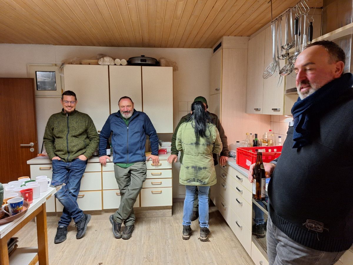 Das Küchenteam beim Winterwalk