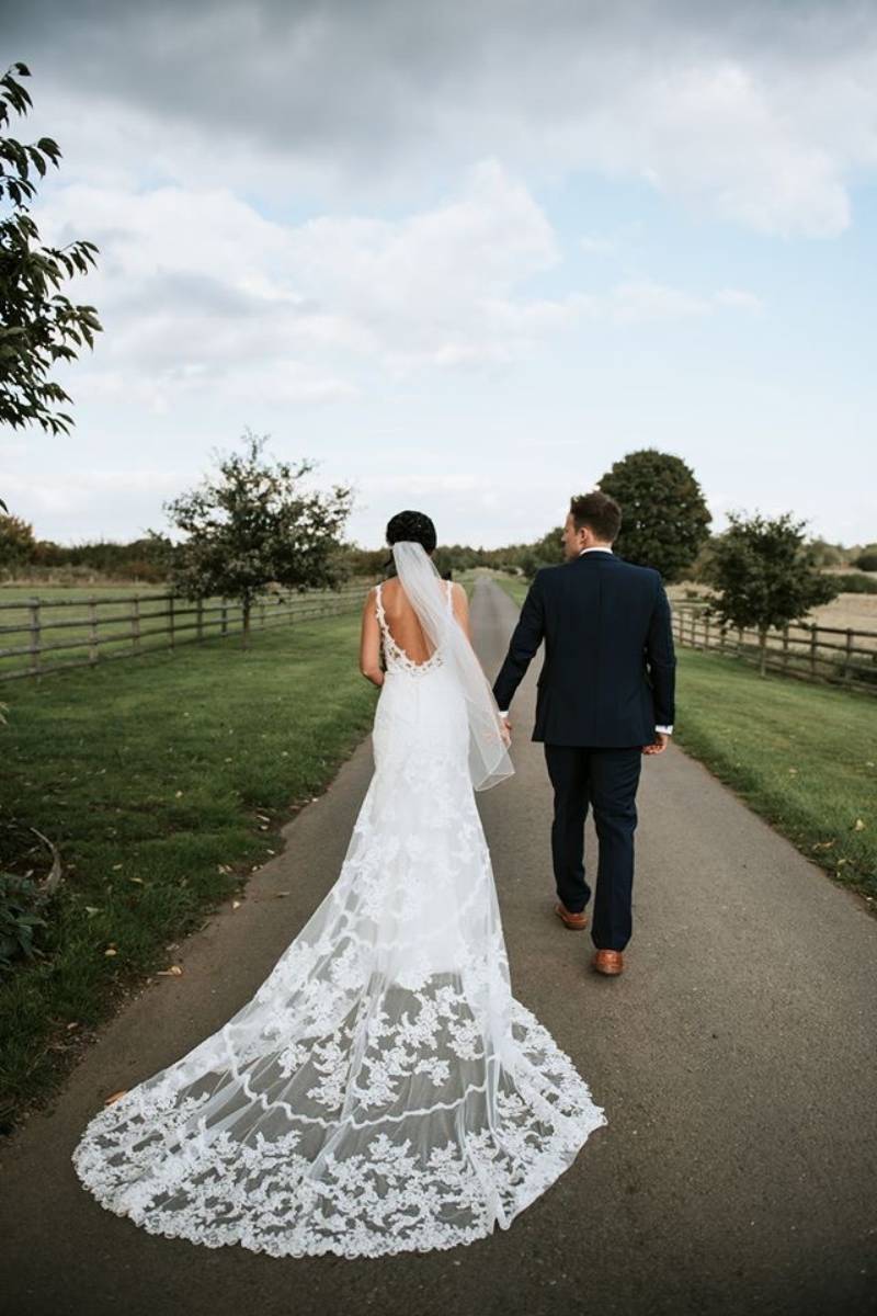 woman with long dress