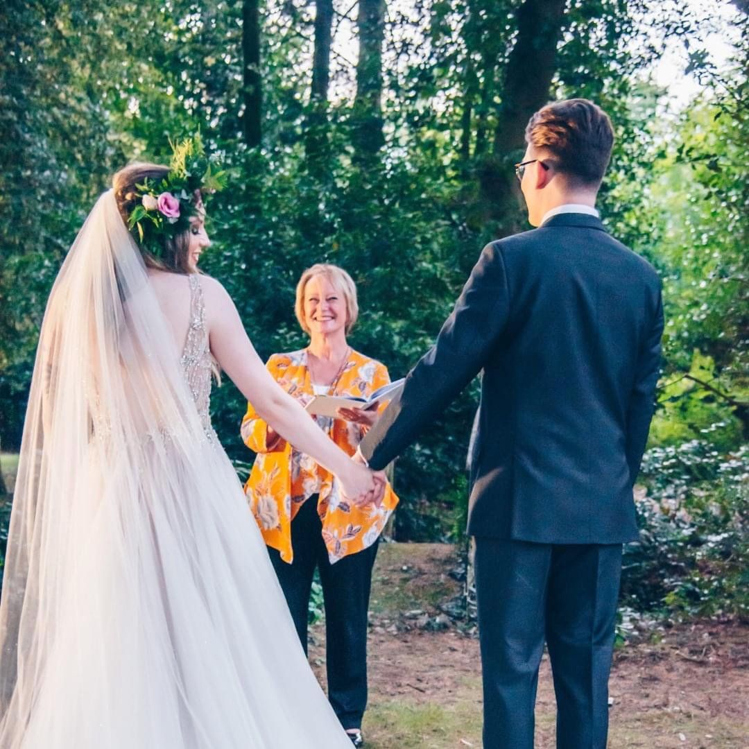wedding in woods