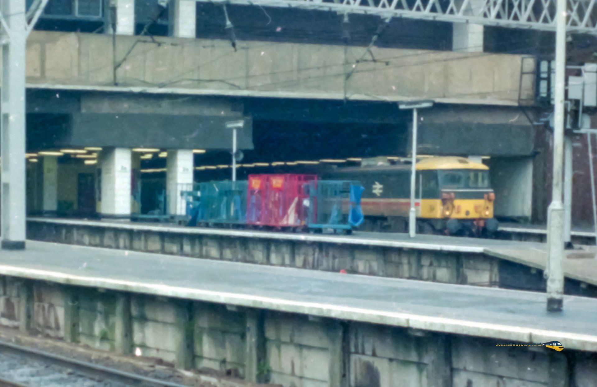 Class 87 at Birmingham New Street late 1980s