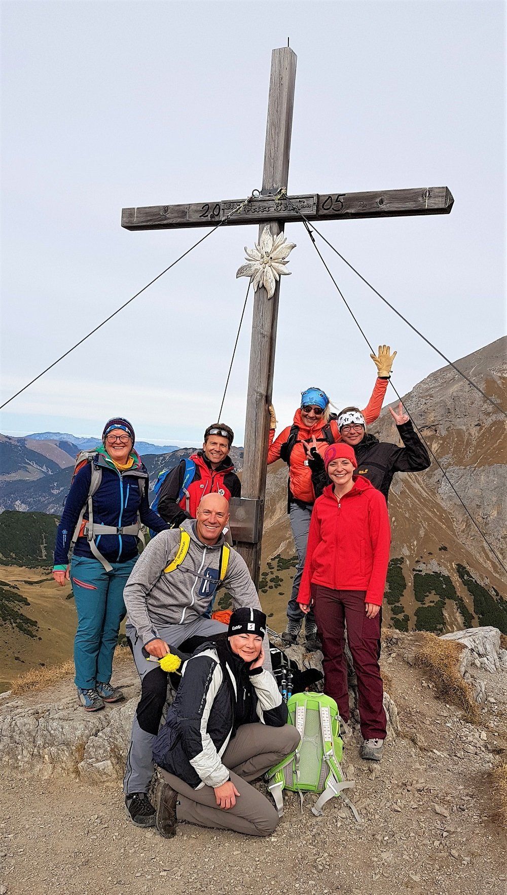 Gipfel Wandergruppe Wanderung Allgäuer Alpen