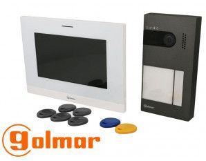 Interphone Aiphone, audio et vidéo Interphone audio et vidéo avec enregistrement, filaire à bus avec possibilité de déverrouillage portail