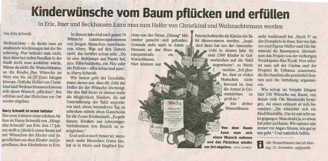 Hörgeräte Schmidt in Gelsenkirchen-Kinderwünsche vom Baum pflücken und erfüllen